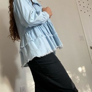 Denim button down shirt